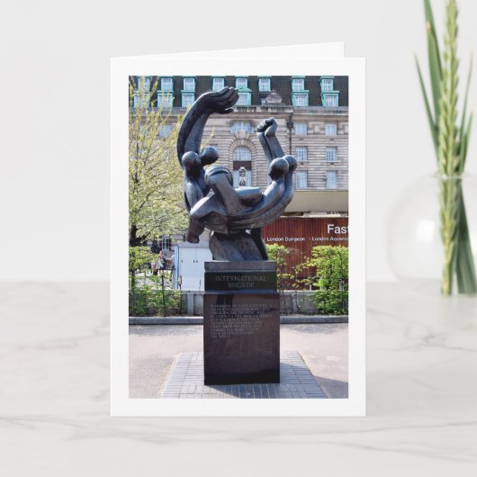 ジュビリー国際的ガーデンズの旅団記念碑 カード (正面)