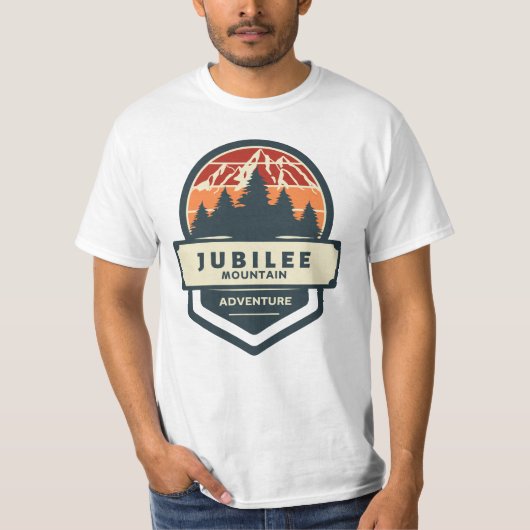 ジュビリー山のピーク登山とハイキング Tシャツ (正面)