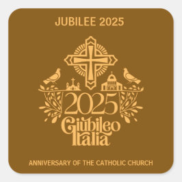 ジュビリー2025カトリック教会、カスタムシール。 スクエアシール