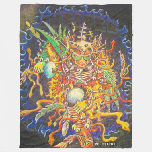 ジュピターのコヨーテ毛布 フリースブランケット (正面)