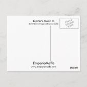 ジュピターのムーンイオ ポストカード (裏面)