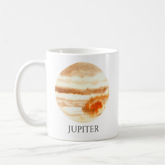 ジュピターの惑星の水彩画のマグ コーヒーマグカップ