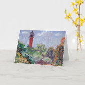 ジュピターの灯台メッセージカード カード (黄色い花)