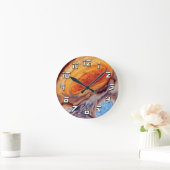 ジュピターの素晴らしく赤い点- NASAの航海者の写真 ラウンド壁時計 (ホーム)