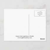 ジュピターインレットライトハウス、フロリダポストカード ポストカード (裏面)