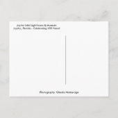 ジュピターインレットライトハウス&ミュージアムジュピターフロリダ ポストカード (裏面)