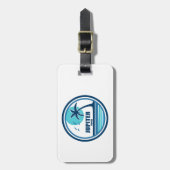 ジュピターフロリダパームツリーバード ラゲッジタグ (正面縦)