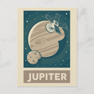 ジュピターレトロ銀河系衛星 ポストカード