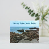 ジュピター吹フロリダの岩の写真 ポストカード (スタンド正面)