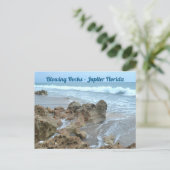 ジュピター吹フロリダの岩の写真 ポストカード (スタンド正面)