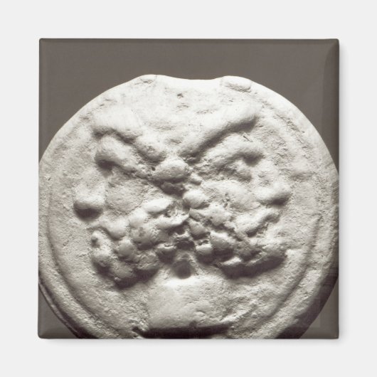 ジュピター島ヤヌスを描いた5枚のコイン マグネット (正面)