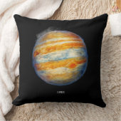 ジュピター惑星アートワーク – 宇宙宇宙イラストレーション クッション (ブランケット)