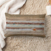 ジュピター赤いスポットのクローズアップ写真 ランバークッション (ブランケット)