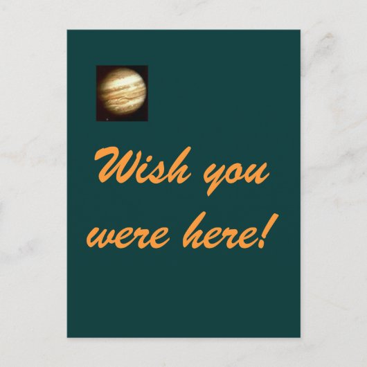 ジュピター – ハガキに来てほしい ポストカード (正面)