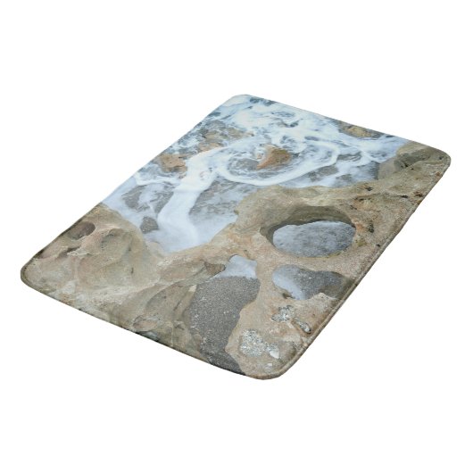 ジュピター フロリダの吹き飛ばされた岩石と渦巻く波面 バスマット (アングル)