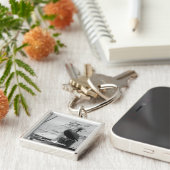 ジュピター、フロリダボートマリーナとペリカンキーチェーン キーホルダー (側面)