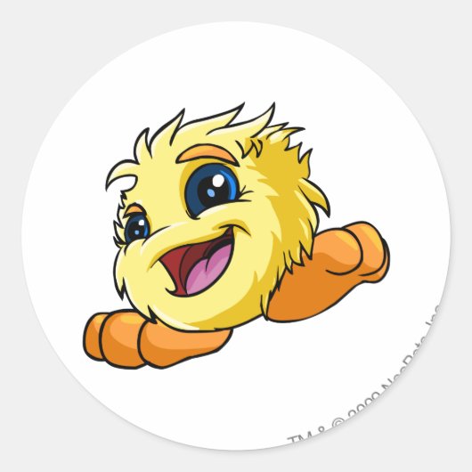 ジュブジュブイエロー ラウンドシール (正面)