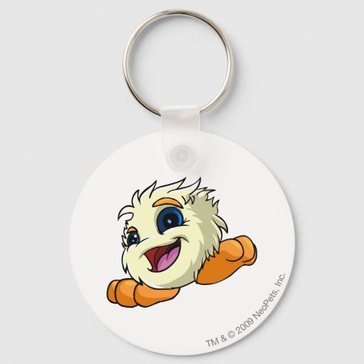 ジュブジュブホワイト キーホルダー (正面)