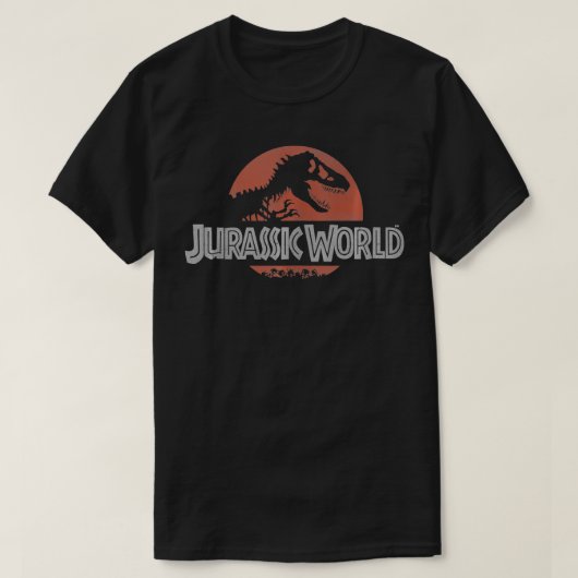 ジュラシッククラシックワールド赤ロゴ Tシャツ (デザイン正面)