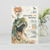 ジュラシックディノライド2バースデーパーティー 招待状 (スタンド正面)