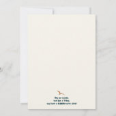 ジュラシックディノライド2バースデーパーティー 招待状 (裏面)