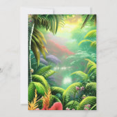 ジュラシック世界恐竜ジャングル招待状 招待状 (裏面)