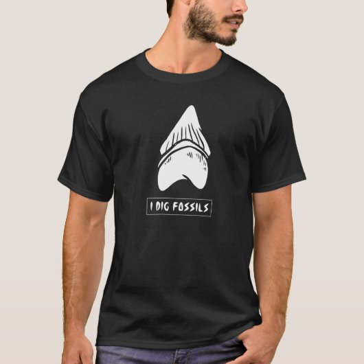 ジュラシック化石発掘の世界 私は化石を掘る Tシャツ (正面)