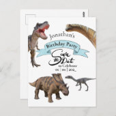 ジュラシック恐竜の世界を探検しよう ポストカード (正面/裏面)