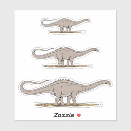 ジュラシック恐竜アパトサウルス シール (シート)