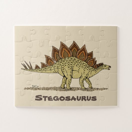 ジュラシック恐竜ステゴサウルス ジグソーパズル (横)
