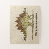 ジュラシック恐竜ステゴサウルス ジグソーパズル (縦)