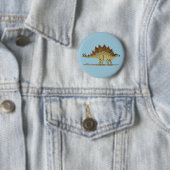 ジュラシック恐竜ステゴサウルス 缶バッジ (インサイチュ)