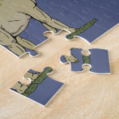 ジュラシック恐竜ブラキオサウルス ジグソーパズル (側面)