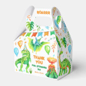 ジュラシック恐竜少年の誕生日ディノパーティー フェイバーボックス (正面サイド)