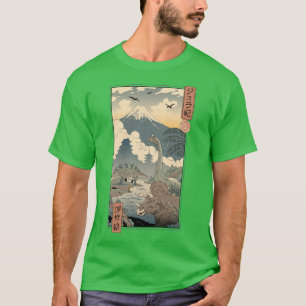 ジュラシック浮世絵1 Tシャツ