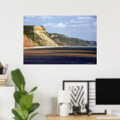 ジュラシック海岸沿いの崖 ポスター (ホームオフィス)