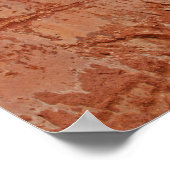 ジュラシック海岸赤い岩，デボン，イギリス ポスター (角)