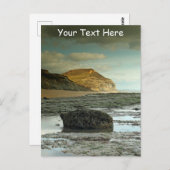 ジュラシック海岸、ドーセットのカスタマイズ可能 ポストカード (正面/裏面)