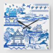 ジュラシック青柳の時計 スクエア壁時計 (正面)