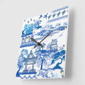 ジュラシック青柳の時計 スクエア壁時計 (傾斜)