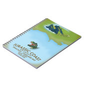 ジュラシック・コースト・イングランド南海岸旅行ポスター ノートブック (左側)