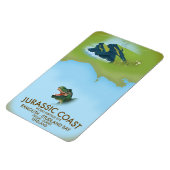 ジュラシック・コースト・イングランド南海岸旅行ポスター マグネット (左側)