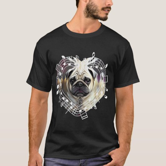 ジュラシック・パグが王国を食らう Tシャツ (正面)