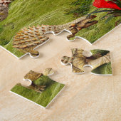 ジュラシック・パークの恐竜動物ディノ先史時代 ジグソーパズル (側面)