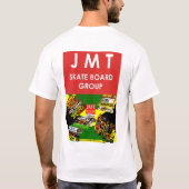 ジュラシック・マスト・ダンス。恐竜/もじゃもじゃ メンズTシャツ Tシャツ (裏面)