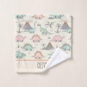 ジュラシック・ランドのかわいい串型恐竜 ウォッシュタオル (ウォッシュタオル)