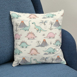 ジュラシック・ランドのかわいい串型恐竜 クッション