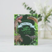 ジュラシック・ワールド 恐竜 ジャングル ポストカード (スタンド正面)