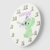 ジュラシック 赤ちゃん恐竜 ストーンエイジ ネームド ウォールクロック (傾斜)