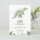 ジュラシックTレックスボーイダーズ誕生日招待状 招待状 (スタンド正面)